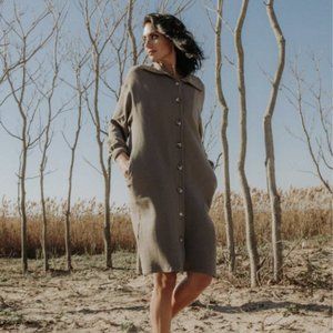 DressBlank Olive Cardigan Dress Small NWT